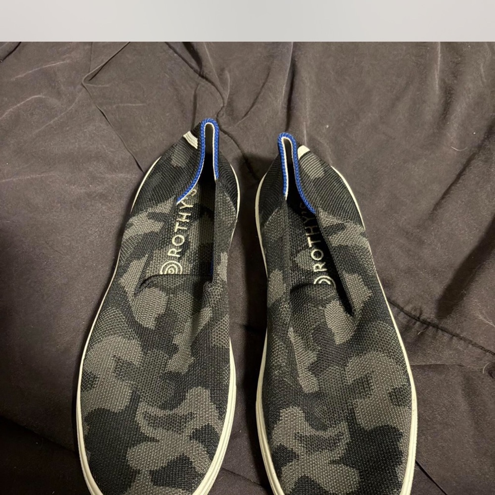 Rothy's Black and Blue Shoes